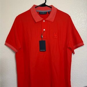 Psycho Bunny Men's Chili Red Polo Shirt